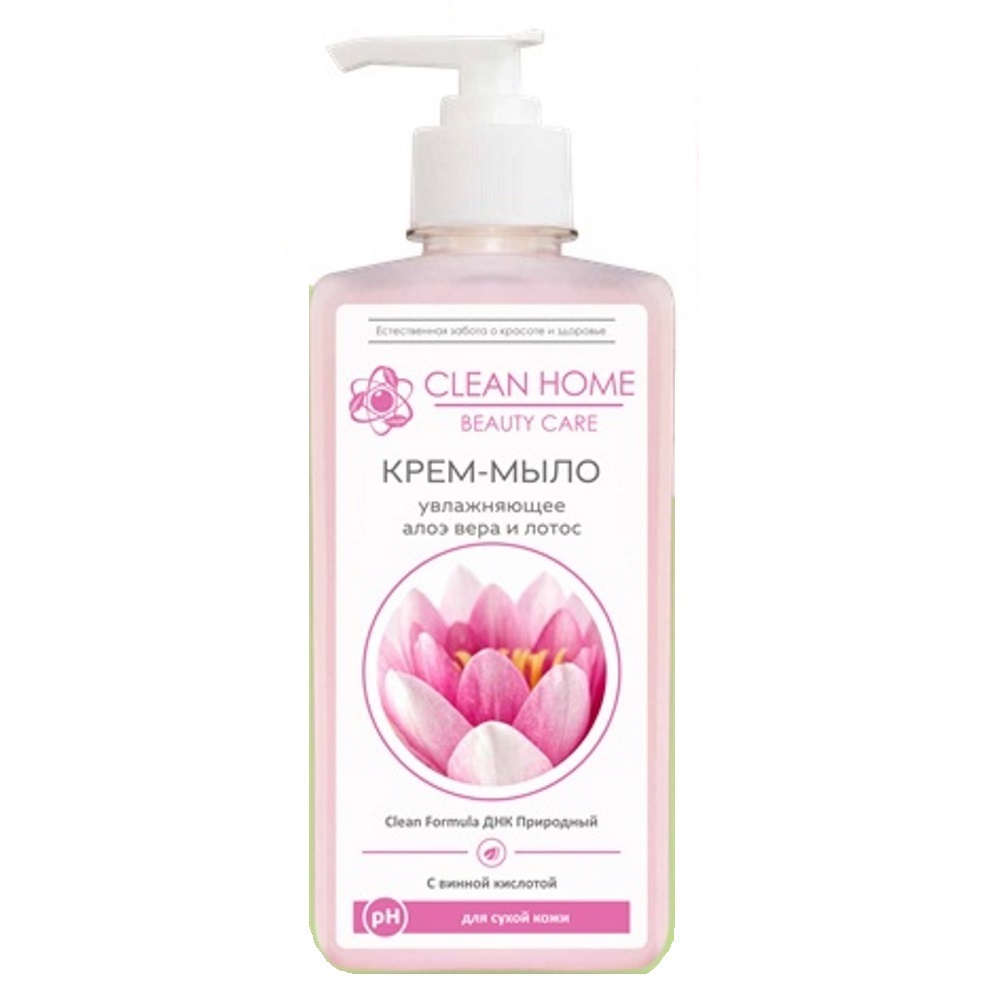 CLEAN HOME BEAUTY CARE Крем-мыло увлажняющее 350мл дозатор