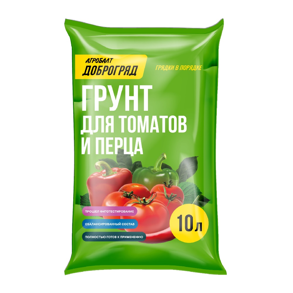 Грунт Доброгряд для томатов и перца 10л  /