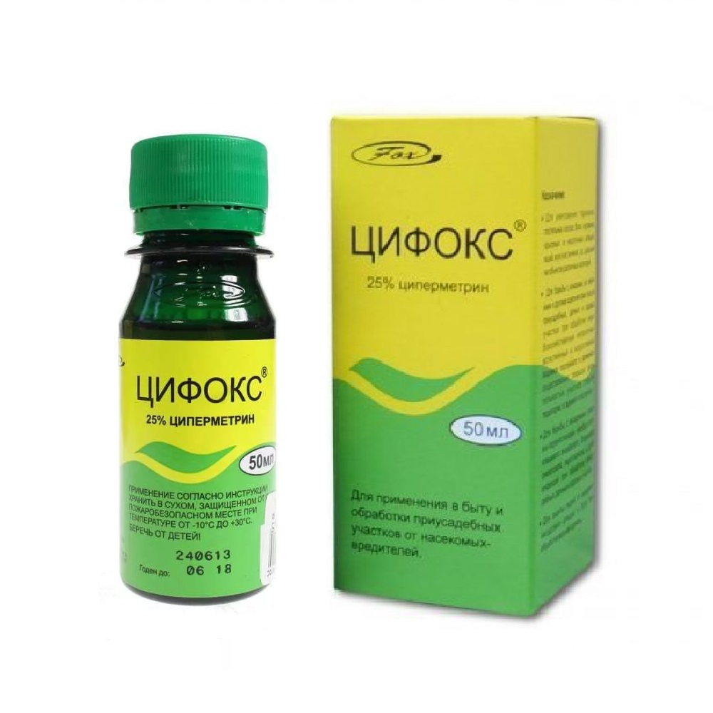 ЦИФОКС от клещей и насекомых 50мл/50/100
