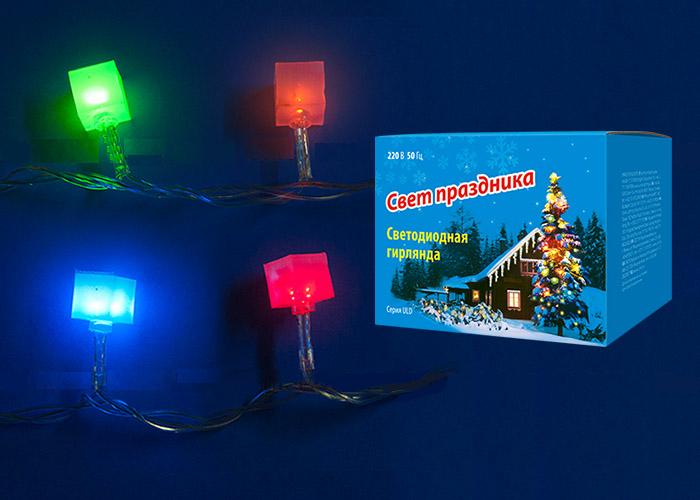 Гирлянда Кубики 50 светодиодов 7 м разноцветная /30