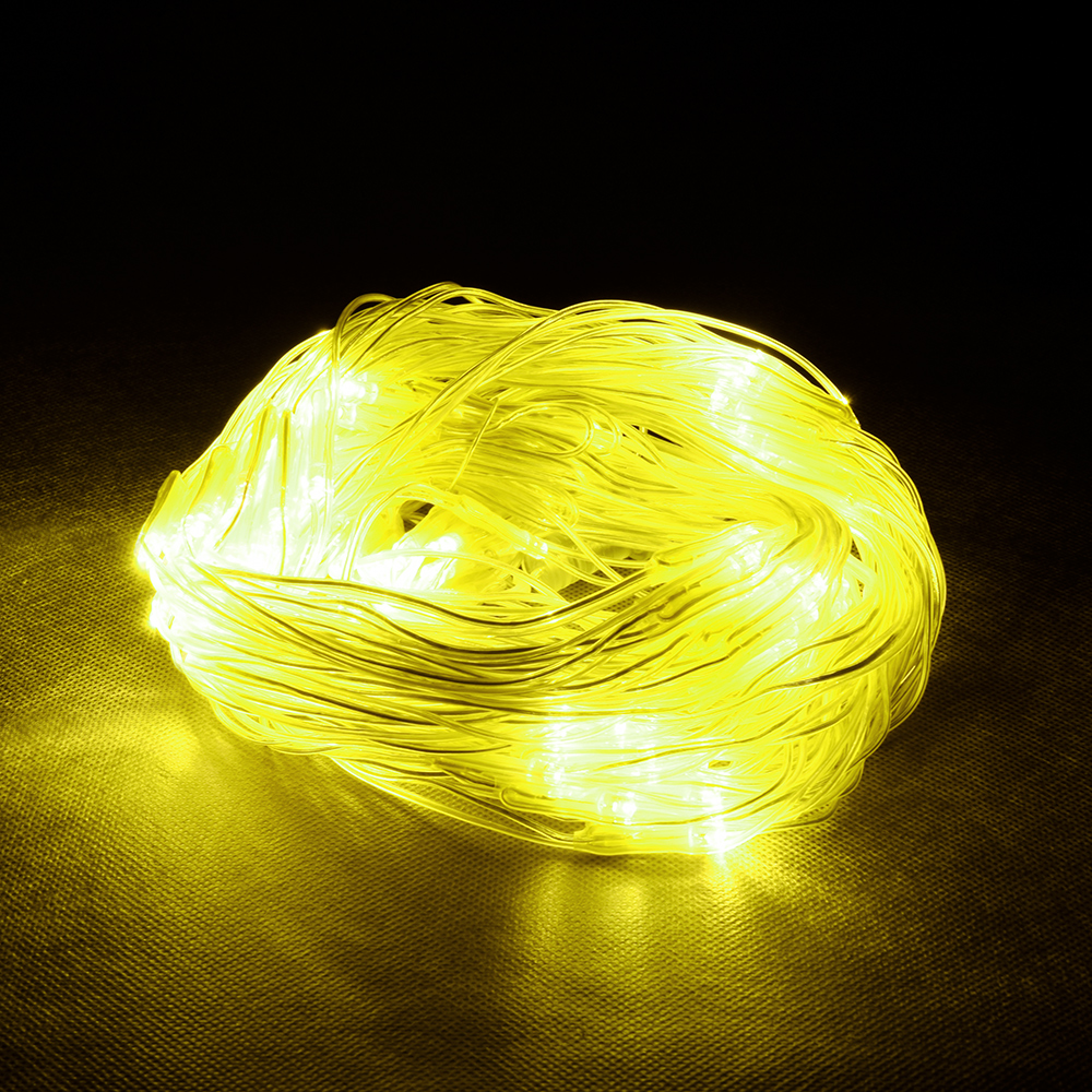Гирлянда-конструктор Сеть 144 ламп LED (36 мигающих) 1,2*1,5м теплый /4