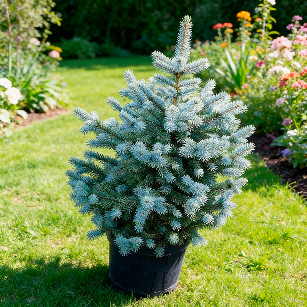 Ель колючая Супер Блю Сидлинг Беби Блю С3 1шт /Picea pungens Super Blue Seedling