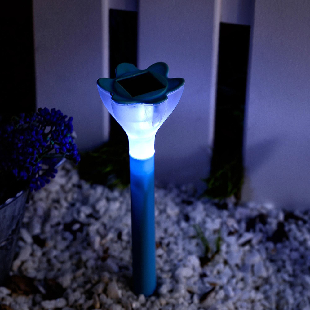 Светильник садовый на солнечной батарее Blue crocus /