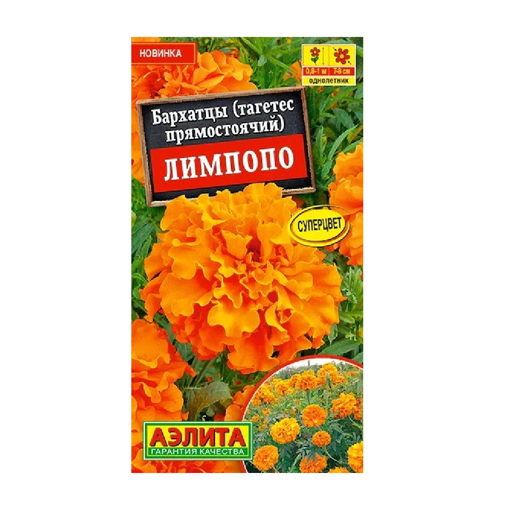 Бархатцы (тагетес прямостоячий) Лимпопо  0,3гр /10