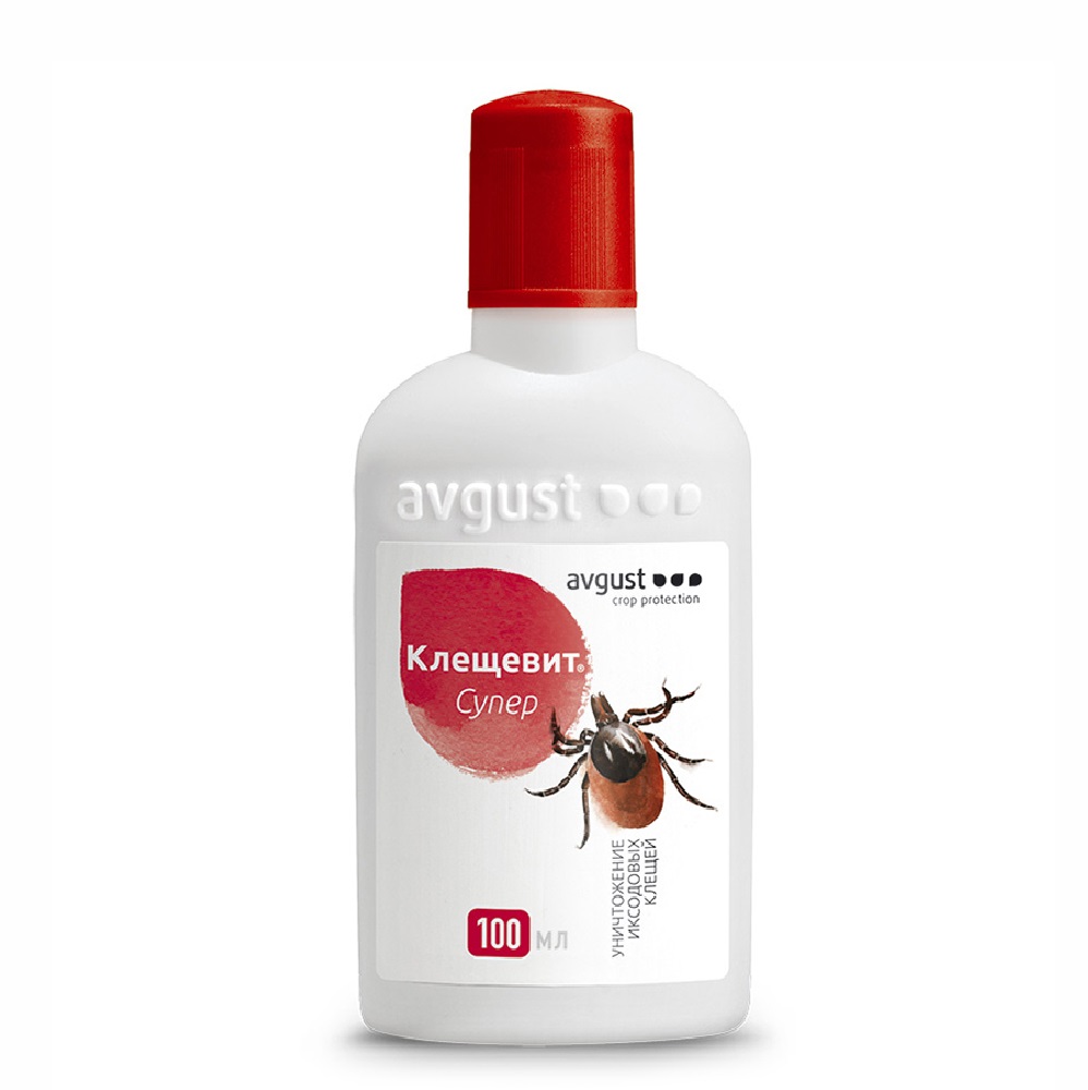 КЛЕЩЕВИТ СУПЕР от иксодовых клещей АВГУСТ 100мл /50