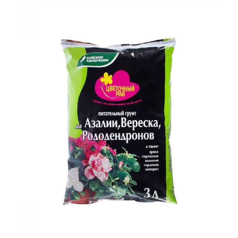 Грунт БХЗ Цветочный Рай для Азалии, Вереска 3л/6/504/540