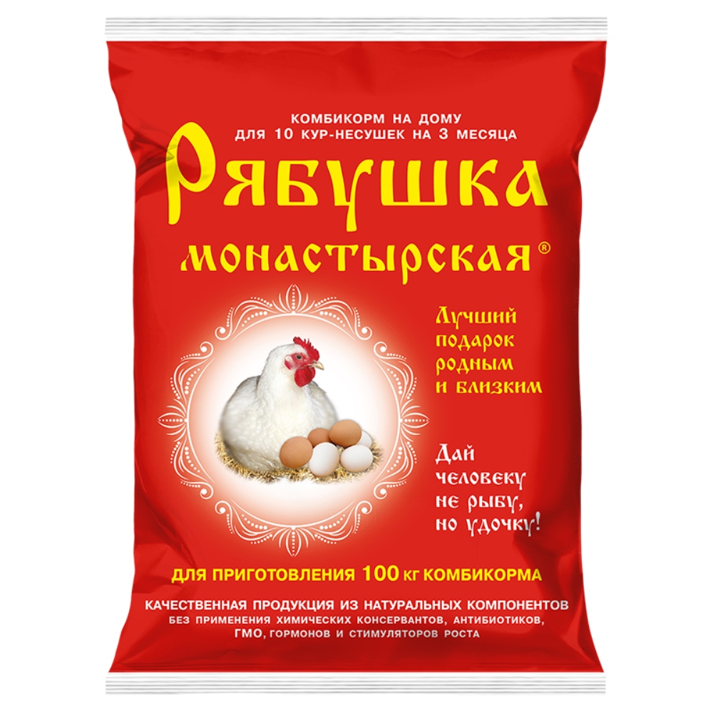 Премикс РЯБУШКА д/с/х птицы Монастырская 500гр/18